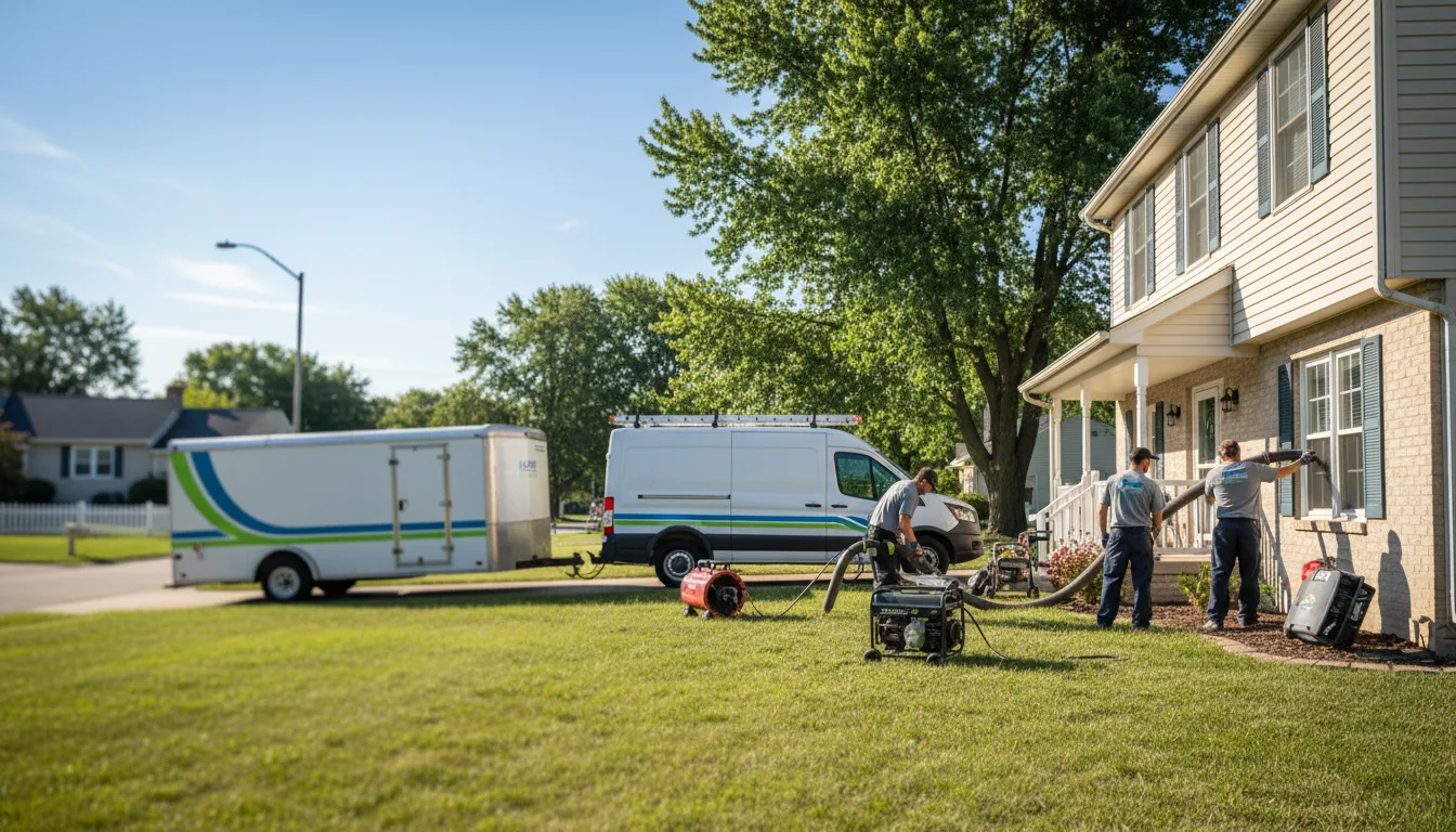 Flooded Basement Restoration And Cleanup With Repair in Elizabethtown, IN near me